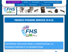 Tablet Screenshot of france-hygiene-service.com